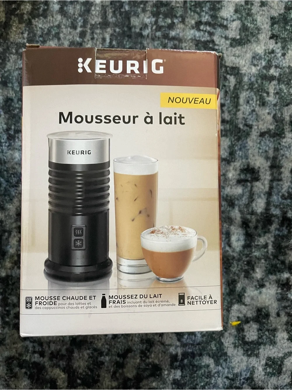 Keurig Milk Frother in Black and Silver new
